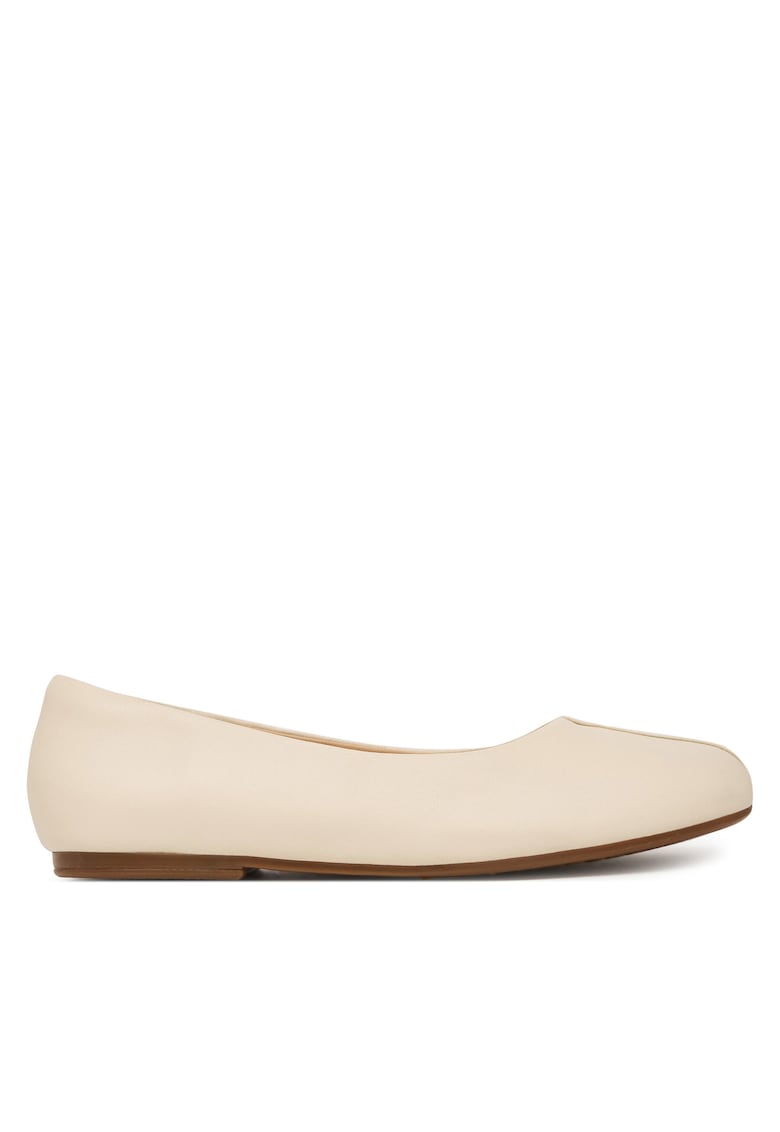Balerini - Piele naturala - Bej -