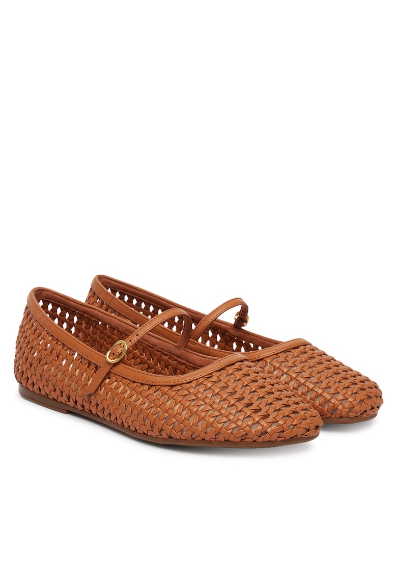 Balerini 26185980 - Piele naturala - Maro -