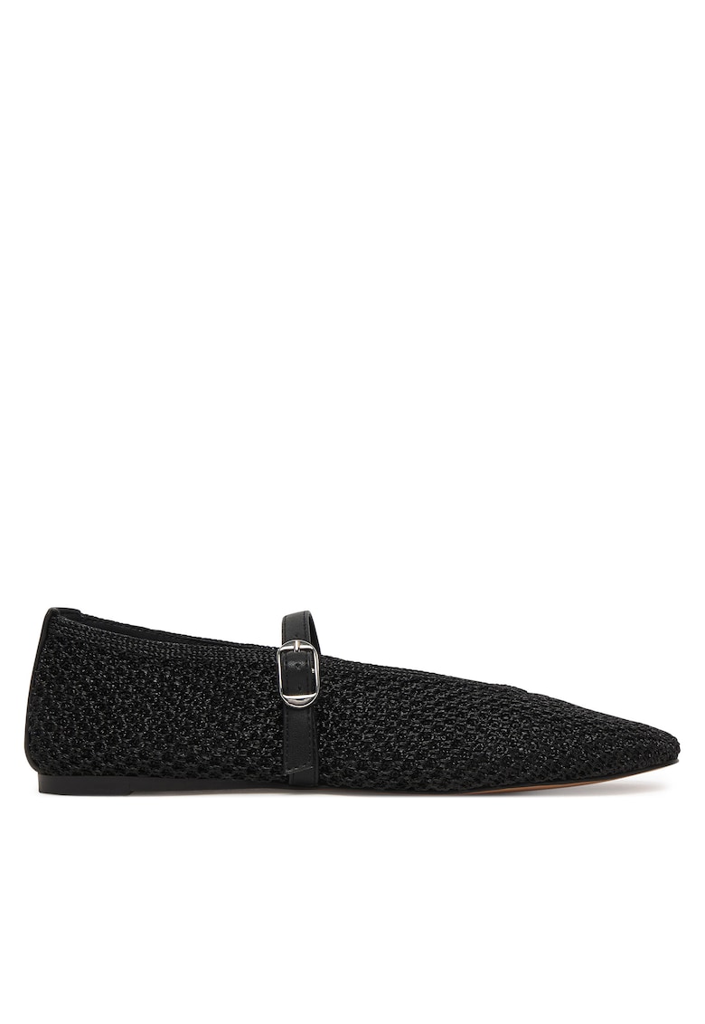 Balerini dama - textil - negru - confortabili -
