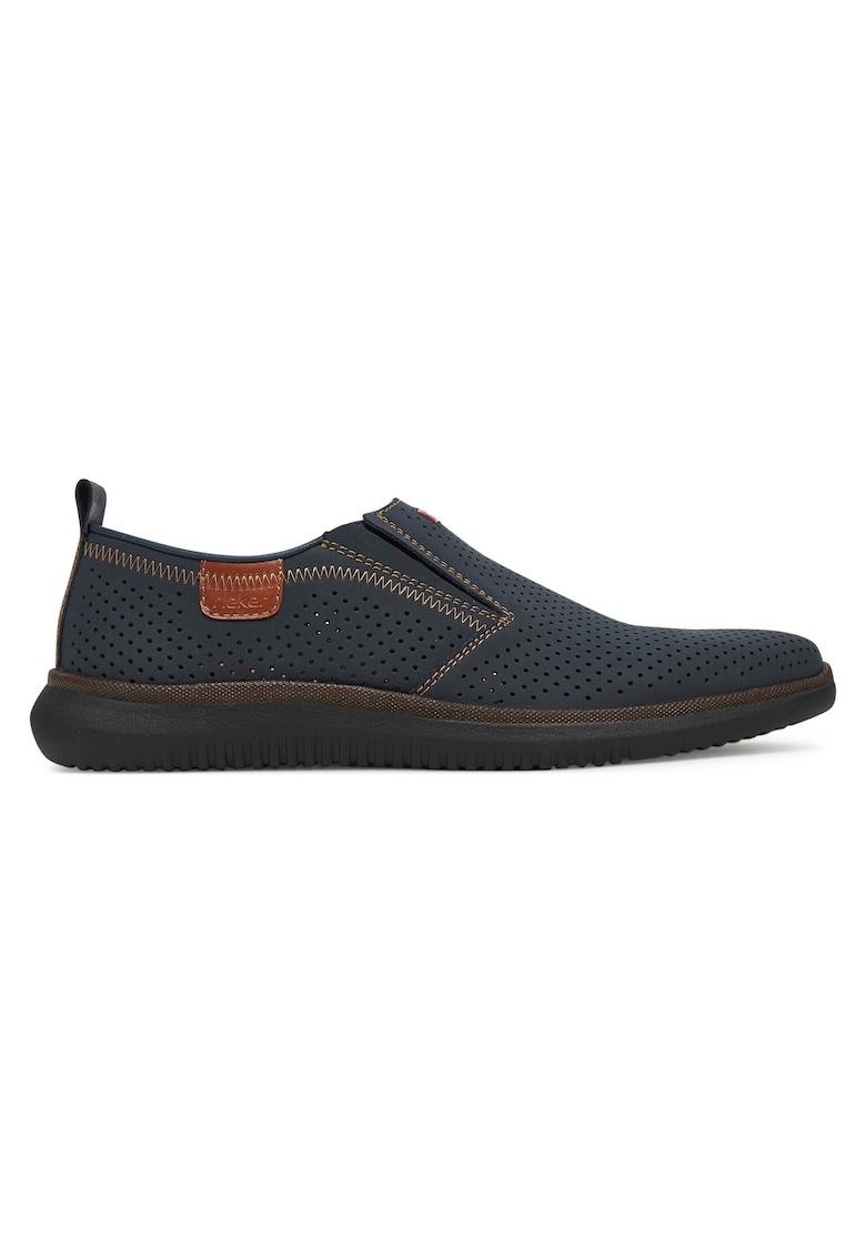 Pantofi barbati - piele naturala - culoare albastra