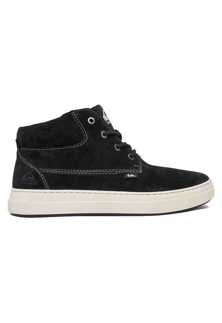 Tenisi barbati - piele naturala - negru - casual