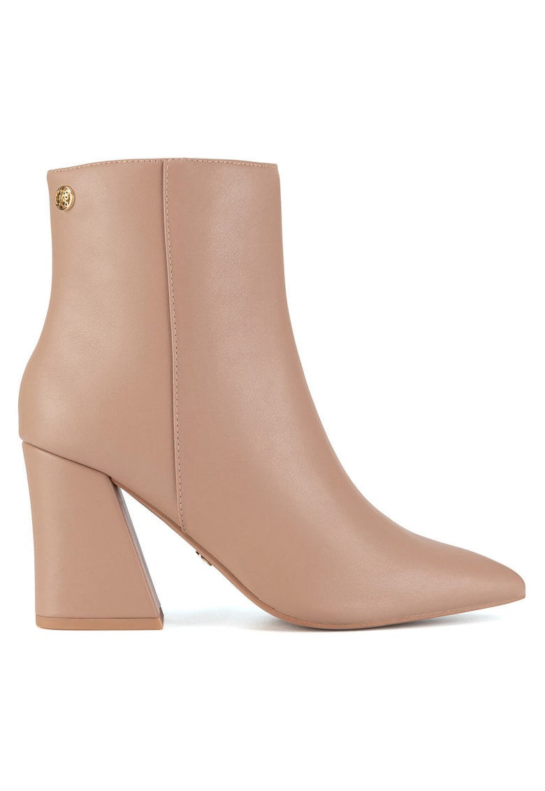 Botine femeie - textil - bej -