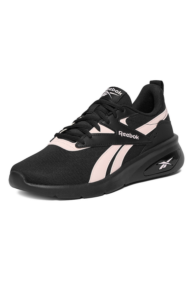 Adidasi textil - negru/roz -