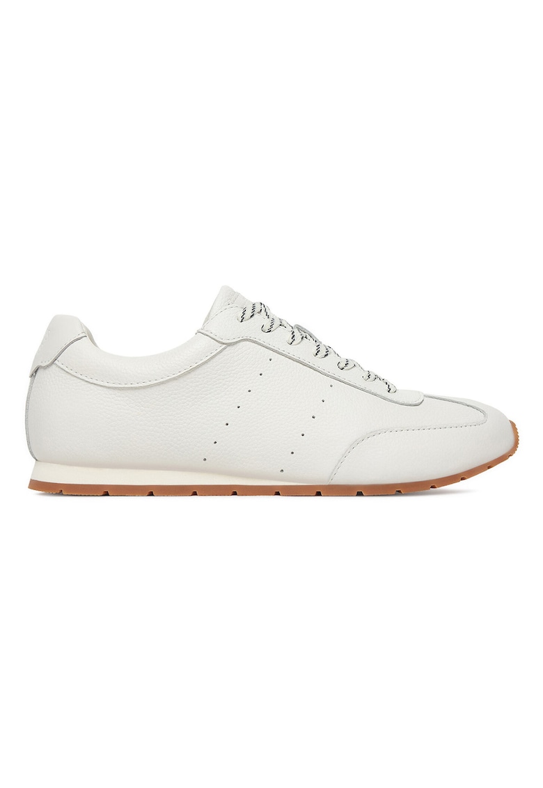 Adidasi piele naturala - alb -