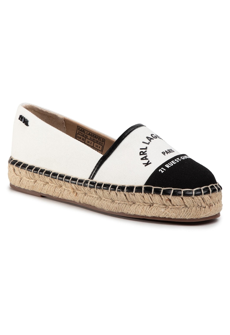 Mocasini dama - tesatura - alb -