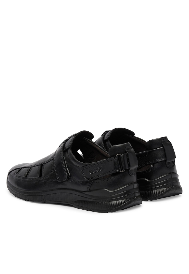 Sandale barbati - piele naturala - negru - sistem inchidere Velcro