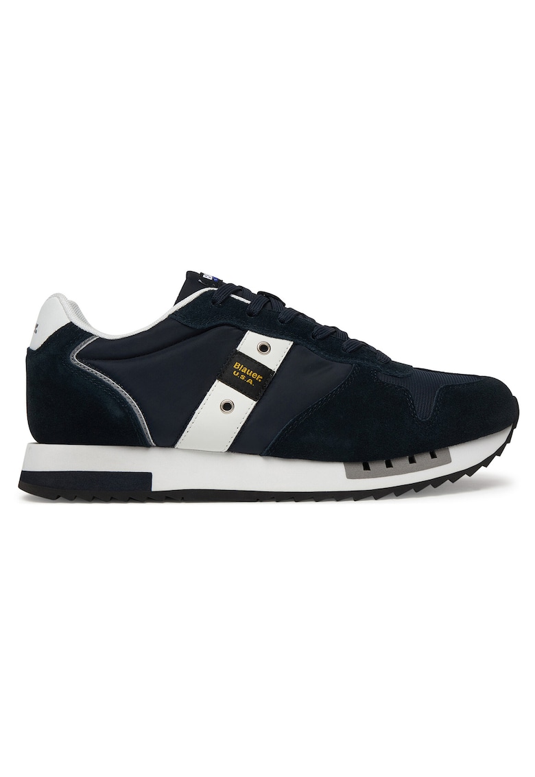 Tenisi barbati - piele naturala - albastru - confortabil - stil modern