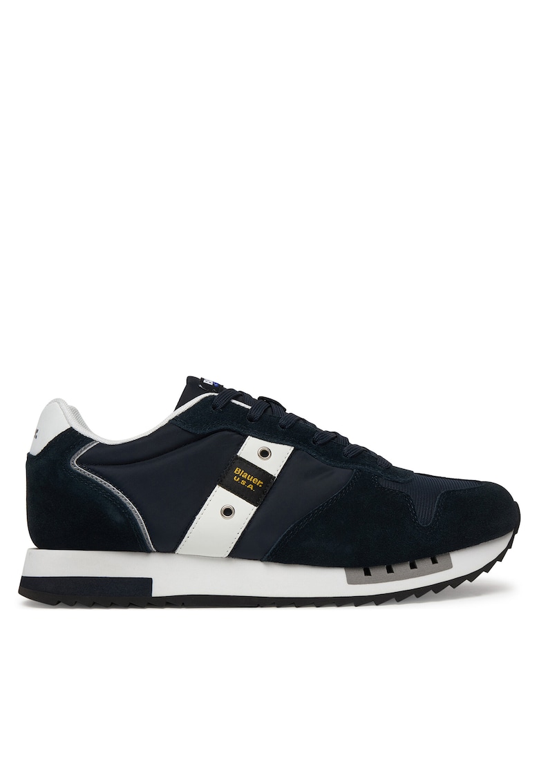 Tenisi barbati - piele naturala - albastru - confortabil - stil modern