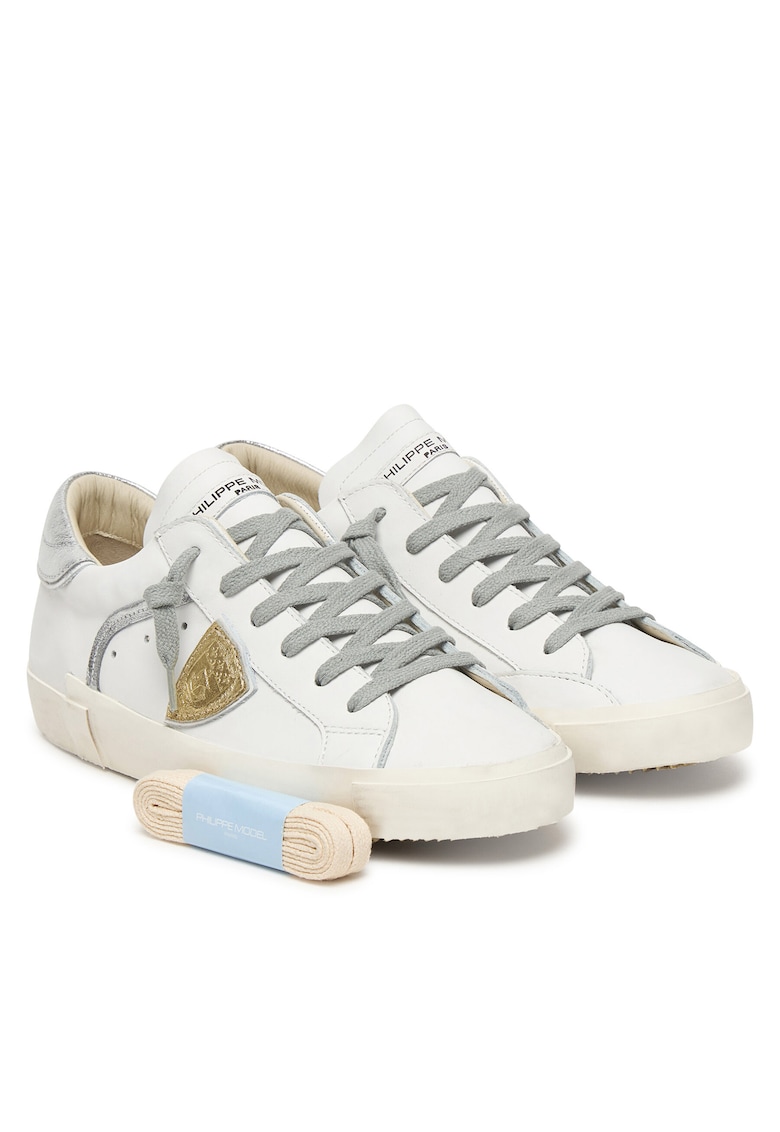 Tenisi barbati - piele naturala - multicolor - cu sireturi suplimentare