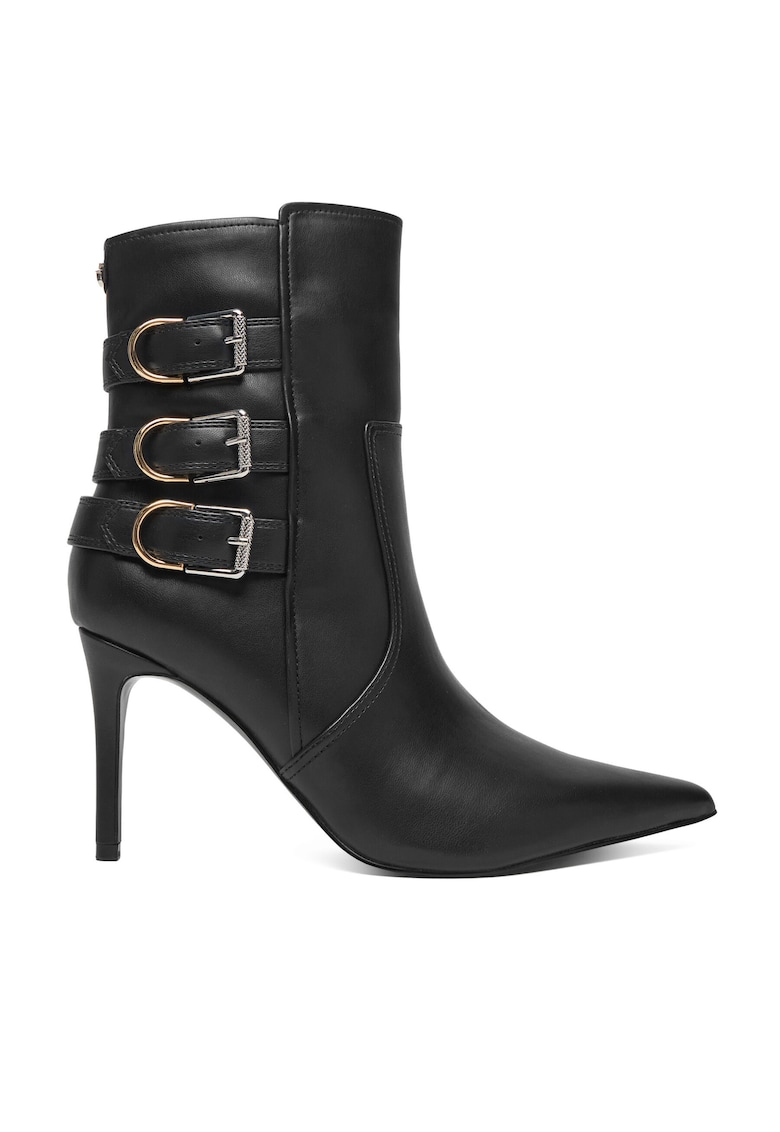 Cizme dama - piele naturala - stiletto - negru -