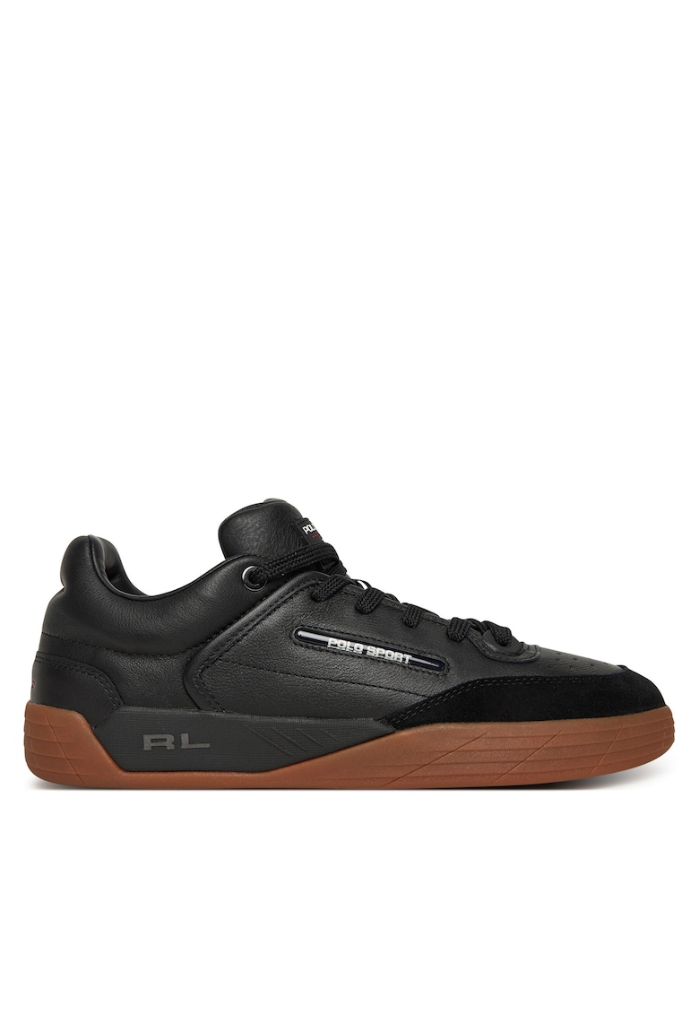 Tenisi barbati - piele naturala - negru - elegant si confortabil - Negru