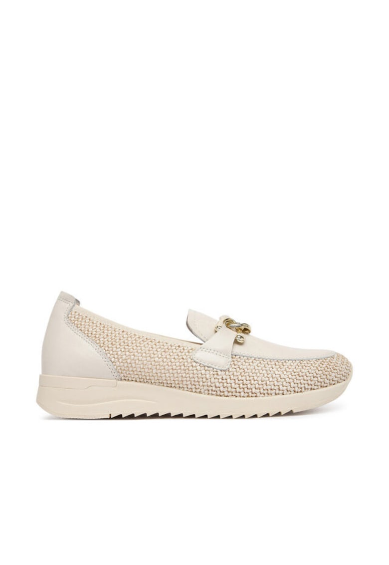 Mocasini dama - piele naturala - bej - confortabil