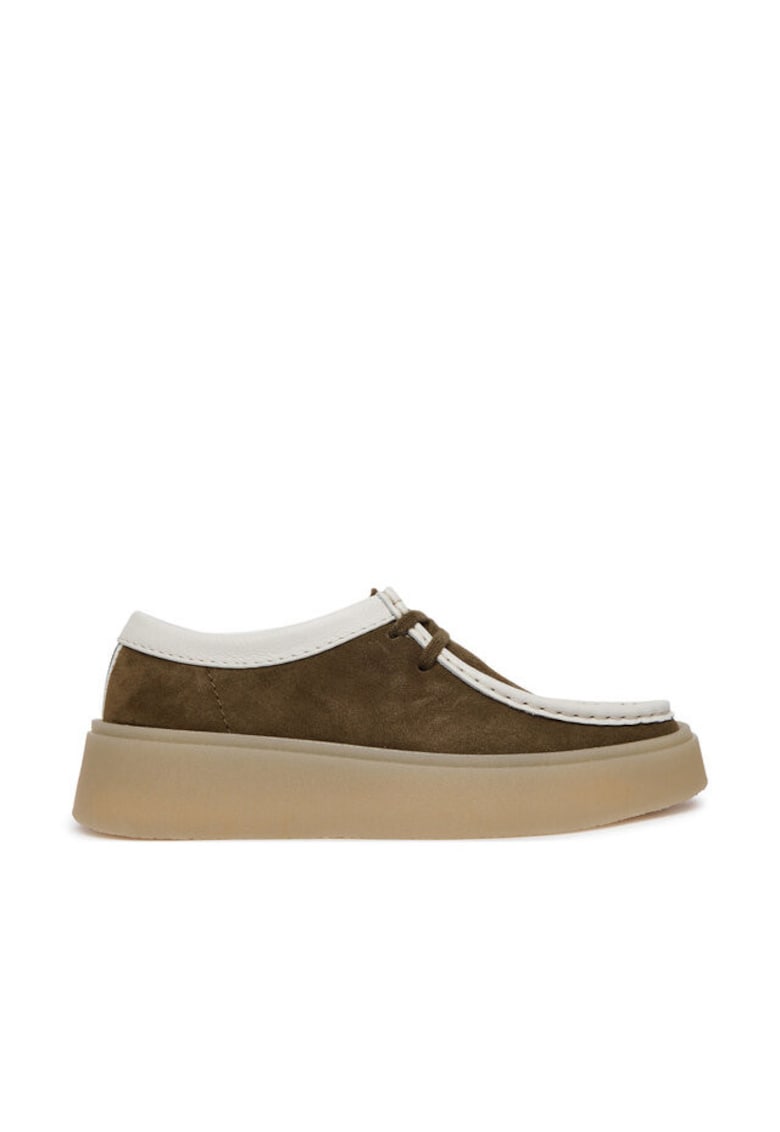 Mocasini dama - piele naturala - verde -