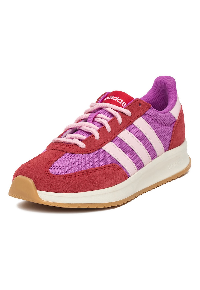 Tenisi dama - violet - material textil si piele intoarsa