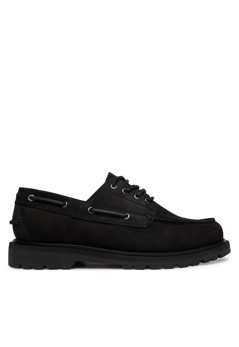 Pantofi barbati - piele naturala - negru - confortabili