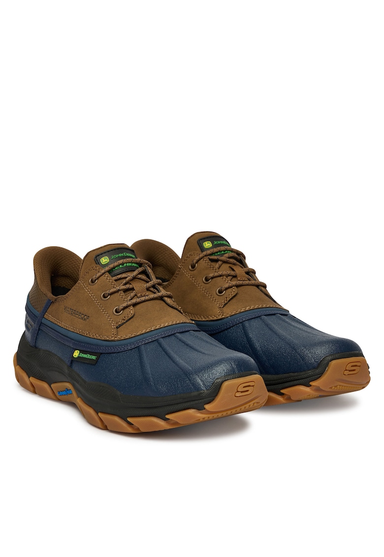 Pantofi barbati - piele naturala - maro/ negru
