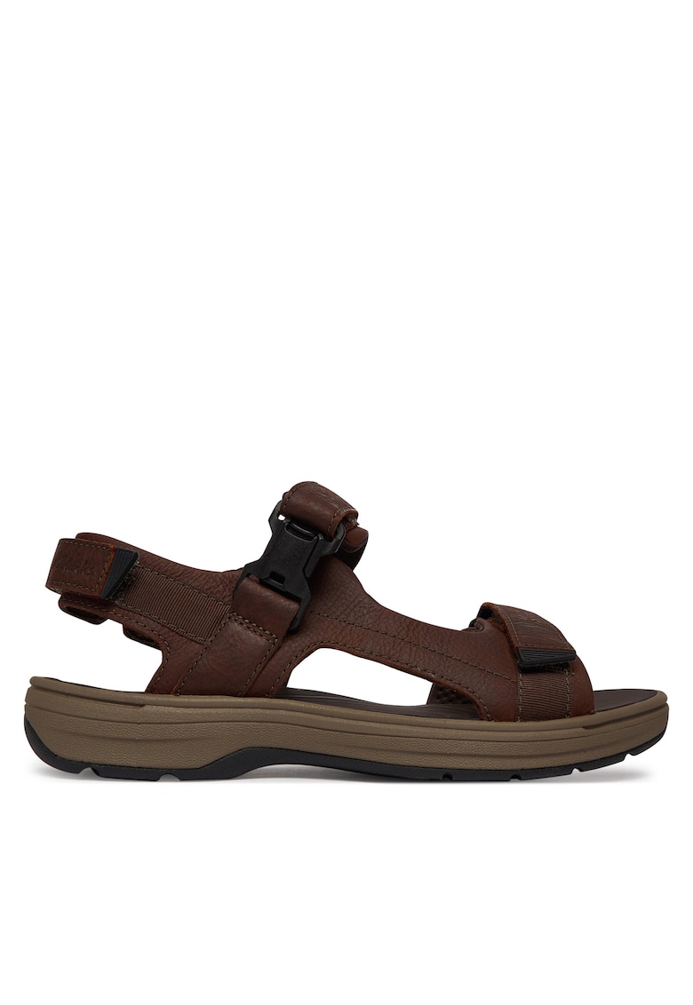 Sandale barbat - piele naturala - maro - 40 EU -