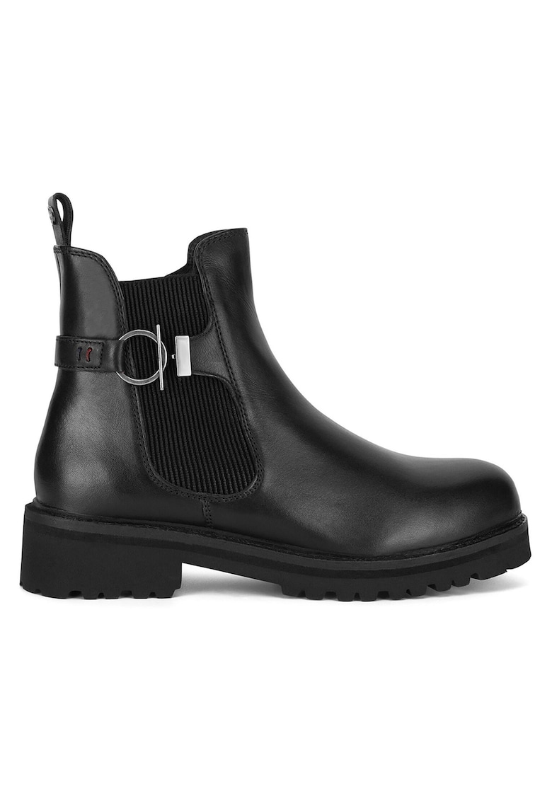 Botine femei - U S Polo Assn - piele naturala - negru -