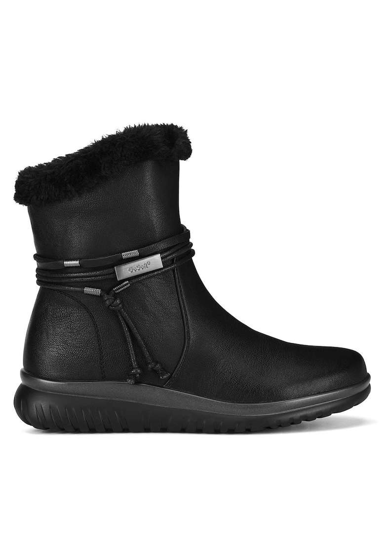 Botine dama - tesatura - negru -