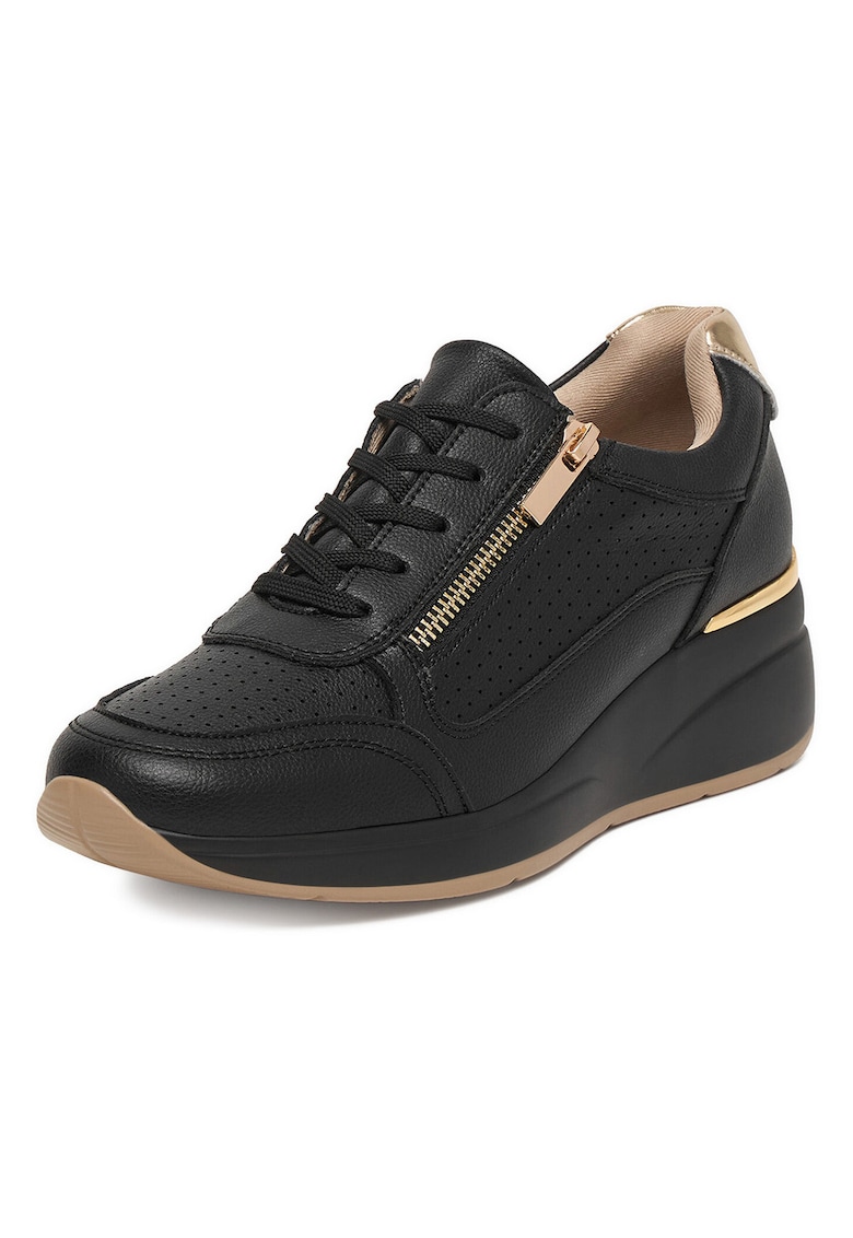 Pantofi dama - piele naturala - negru - confortabil - stilat -
