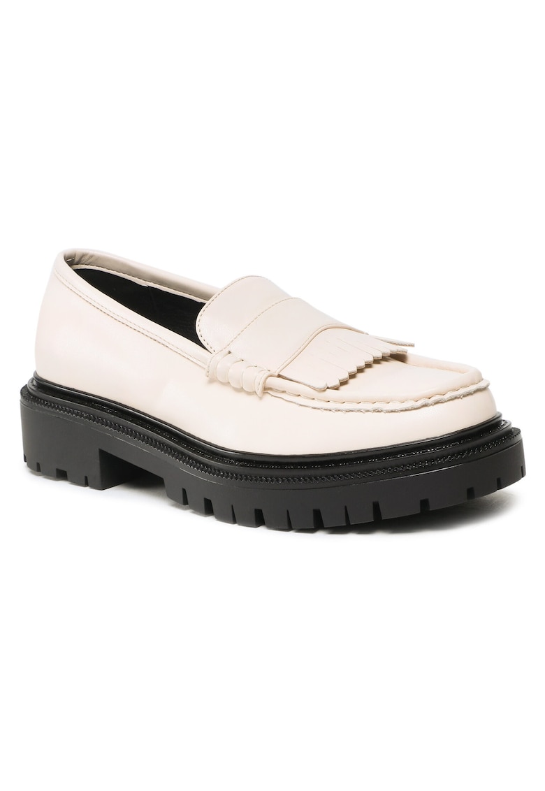 Mocasini dama - piele ecologica - bej -