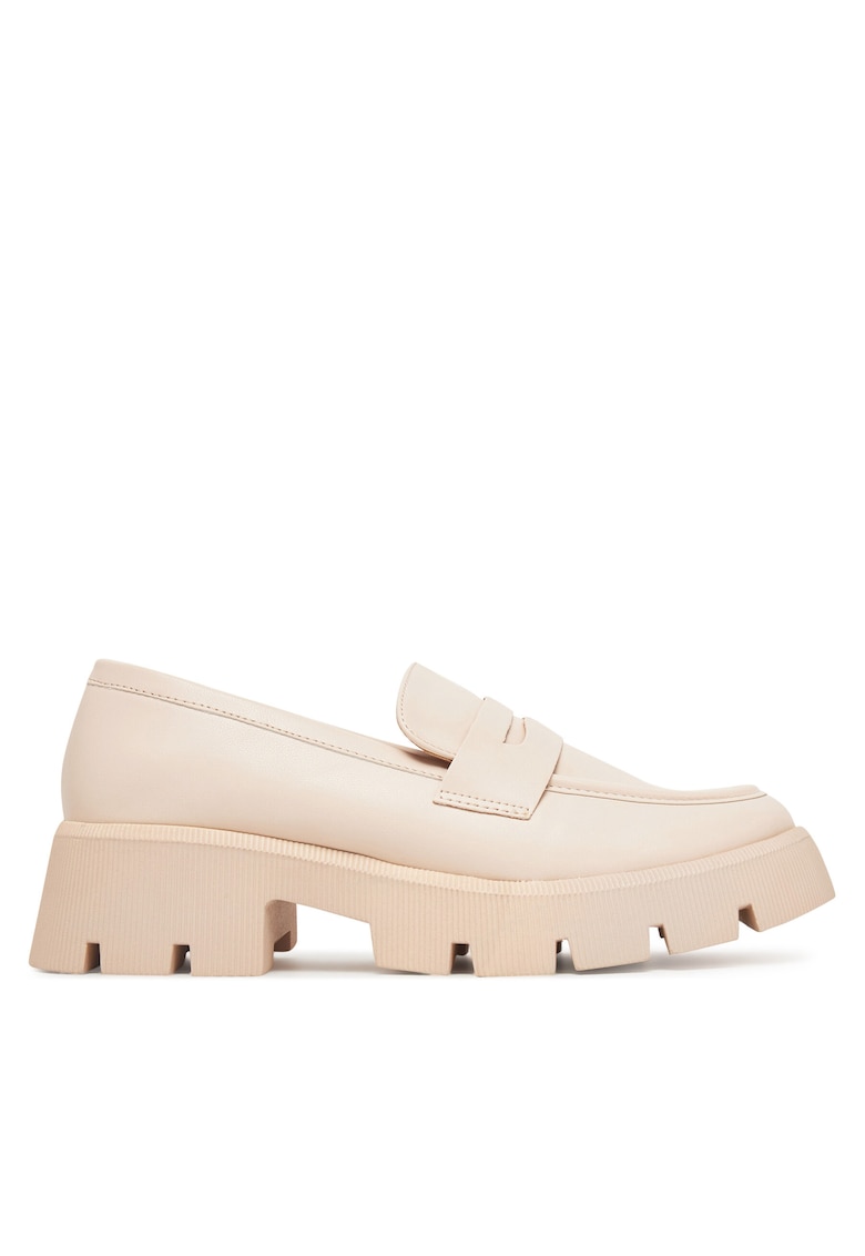 Mocasini dama - material sintetic - roz pal -