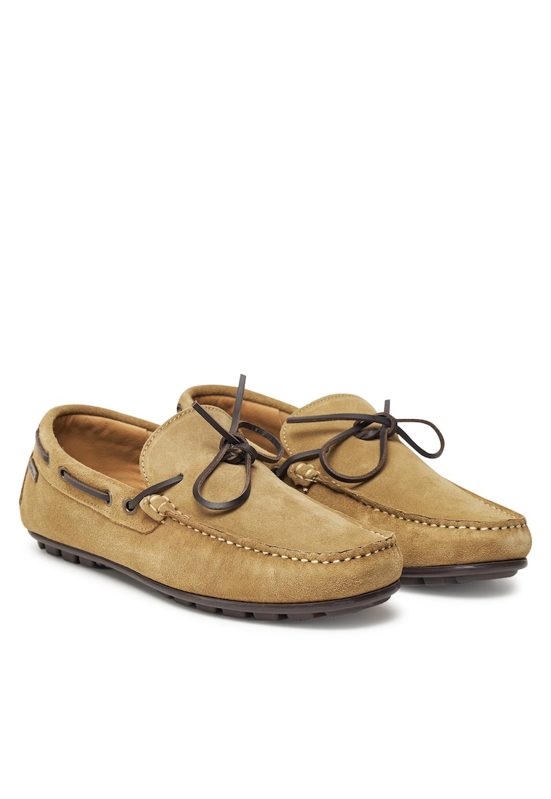 Mocasini barbati - piele naturala - bej