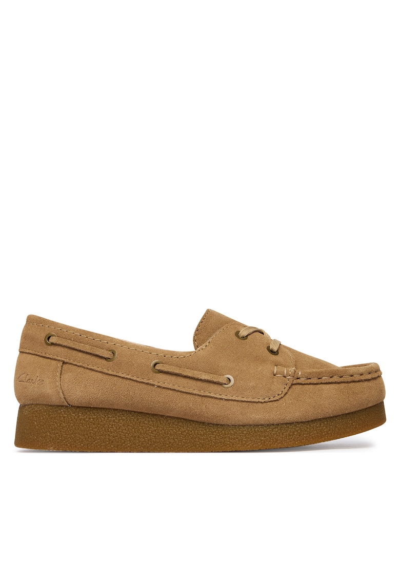 Mocasini dama - piele naturala - maro -