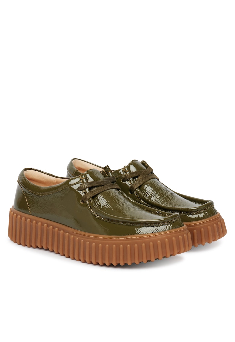 Mocasini dama - piele naturala - verde -