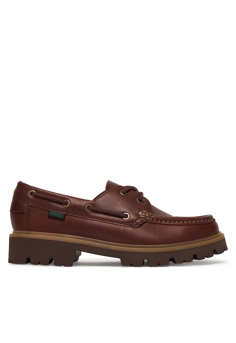 Mocasini dama - piele naturala - maro -