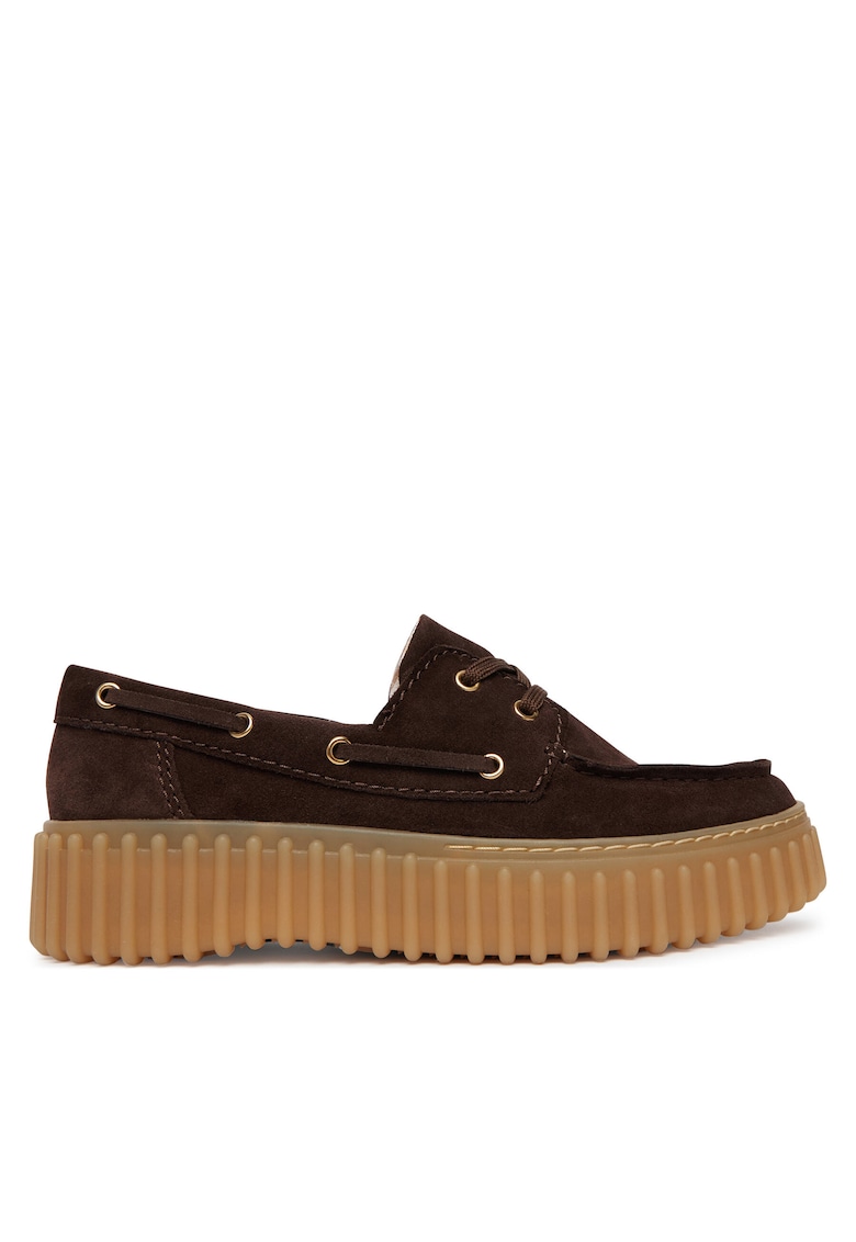 Mocasini dama - piele naturala - maro -