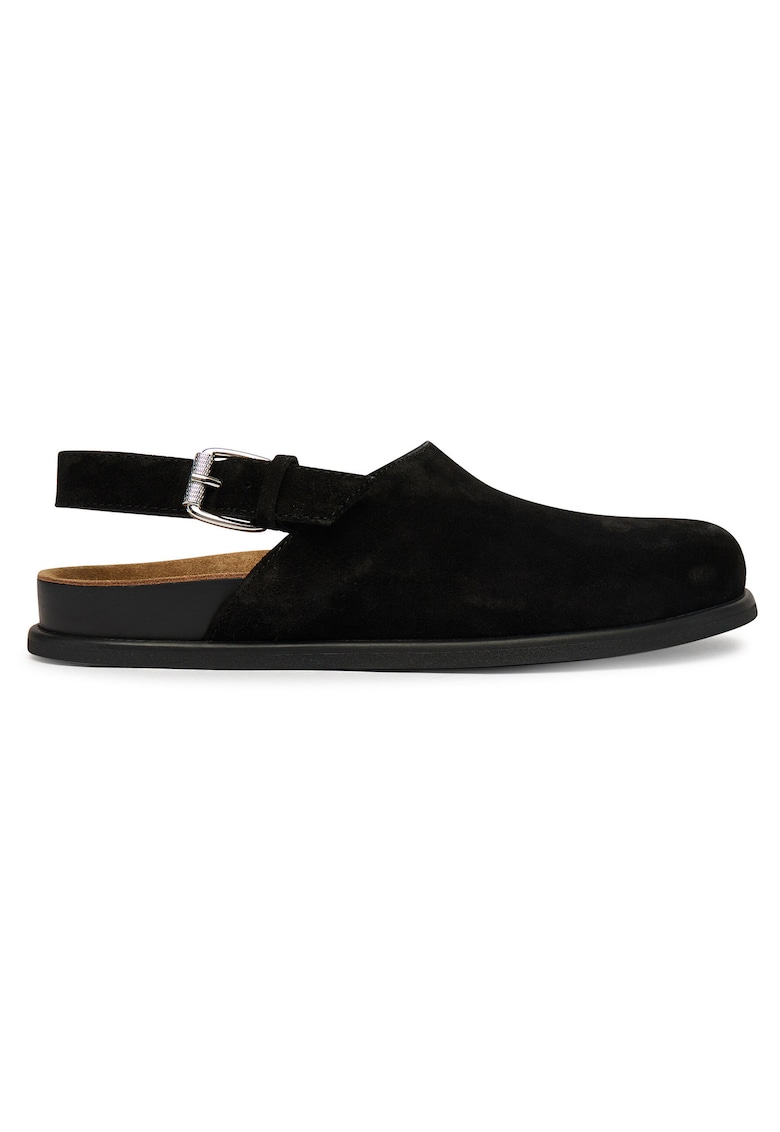 Sandale dama - piele naturala - negru -