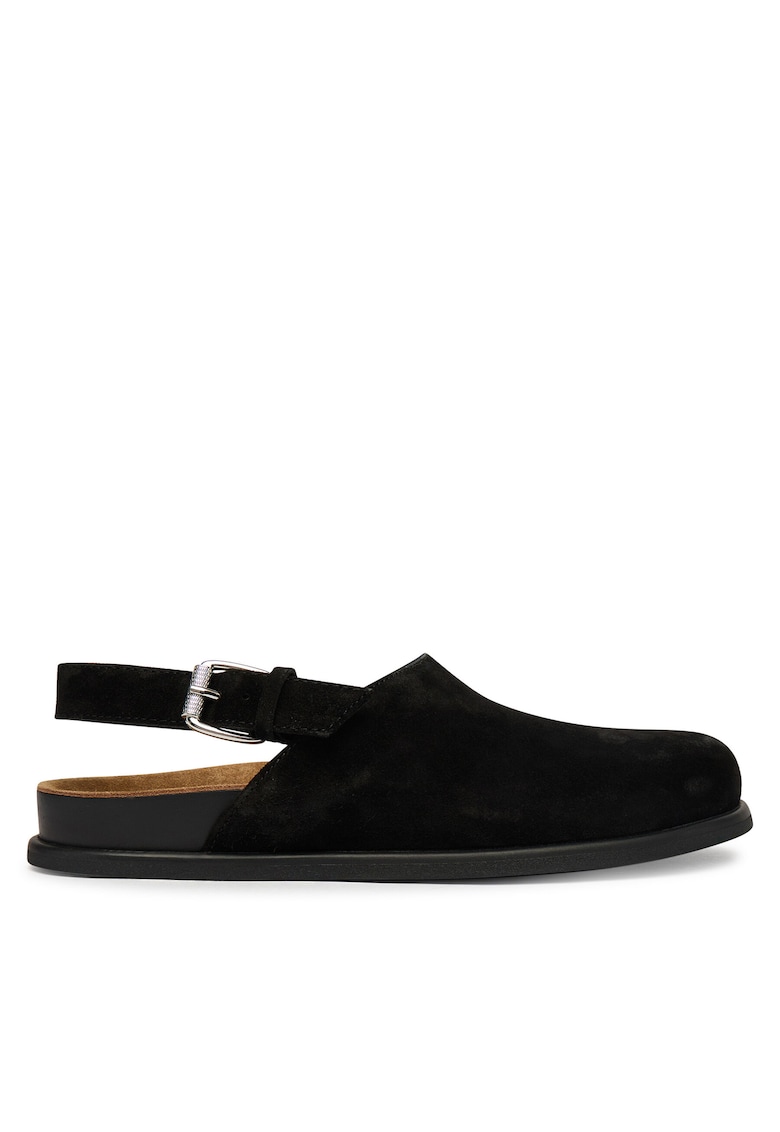 Sandale dama - piele naturala - negru -