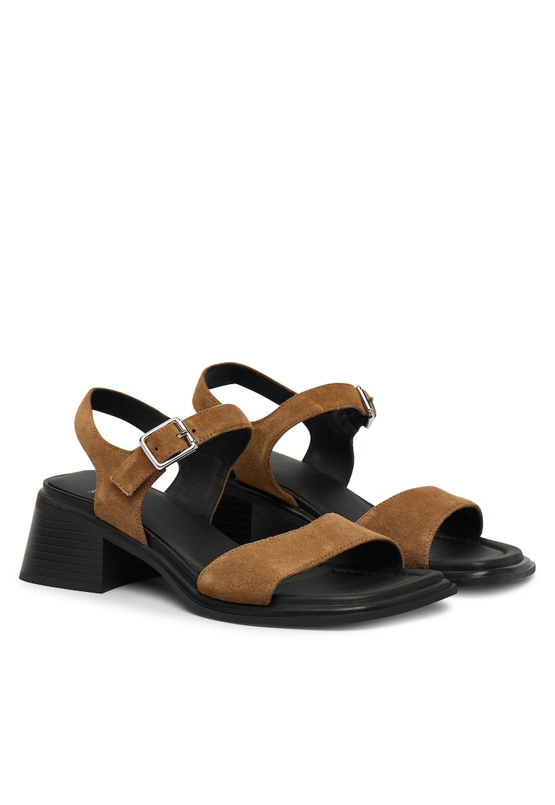 Sandale dama - piele naturala - maro -