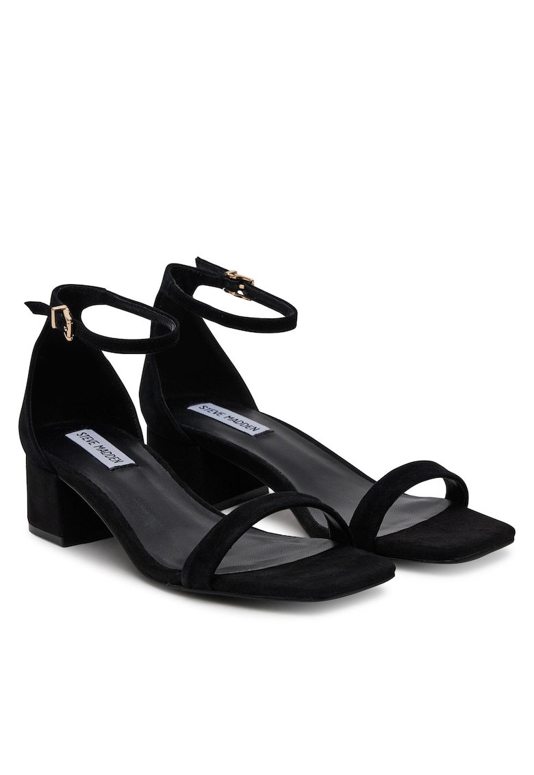 Sandale dama - piele naturala - toc clasic - negru -