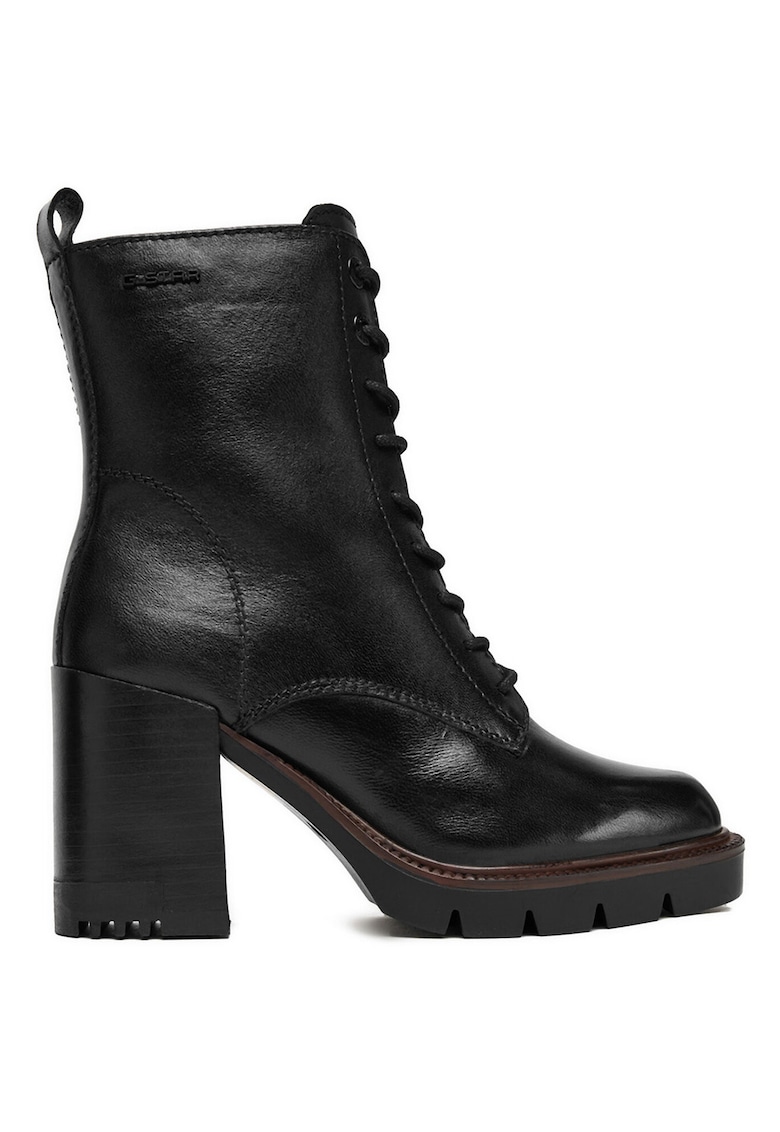 Botine pentru femei - piele naturala - negru -