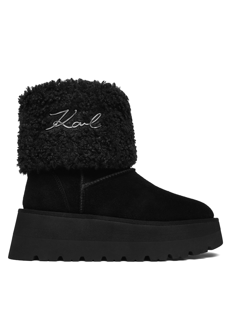 Cizme dama - piele naturala - negru -