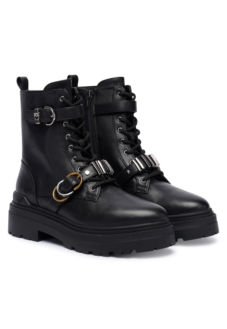 Pantofi dama - Piele naturala - Negru -