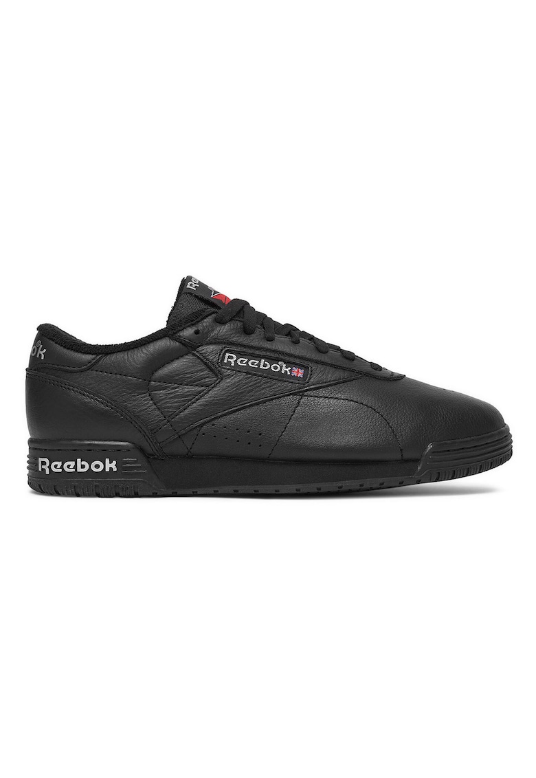 Tenisi barbati - piele naturala - negru - textil
