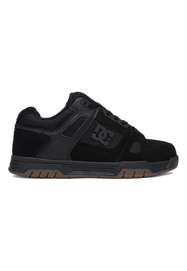 Tenisi barbati - piele naturala - negru - design minimalist