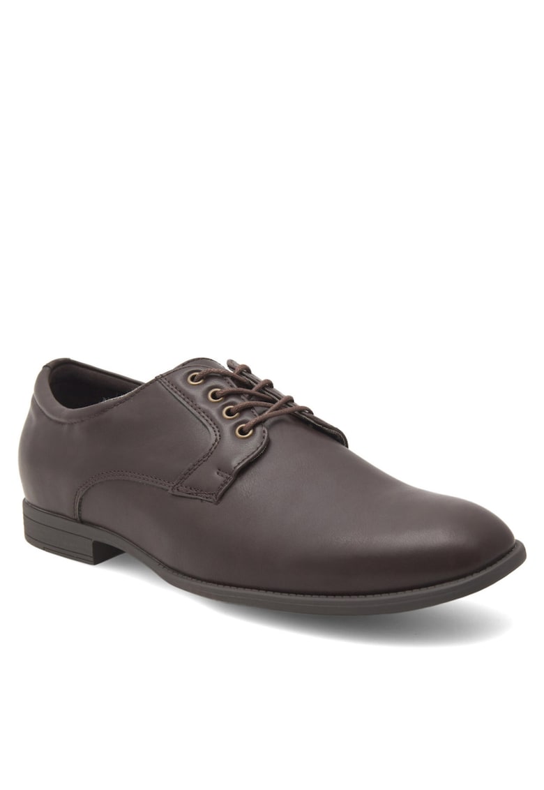 Pantofi barbat - piele ecologica - maro - design modern - potrivire optima