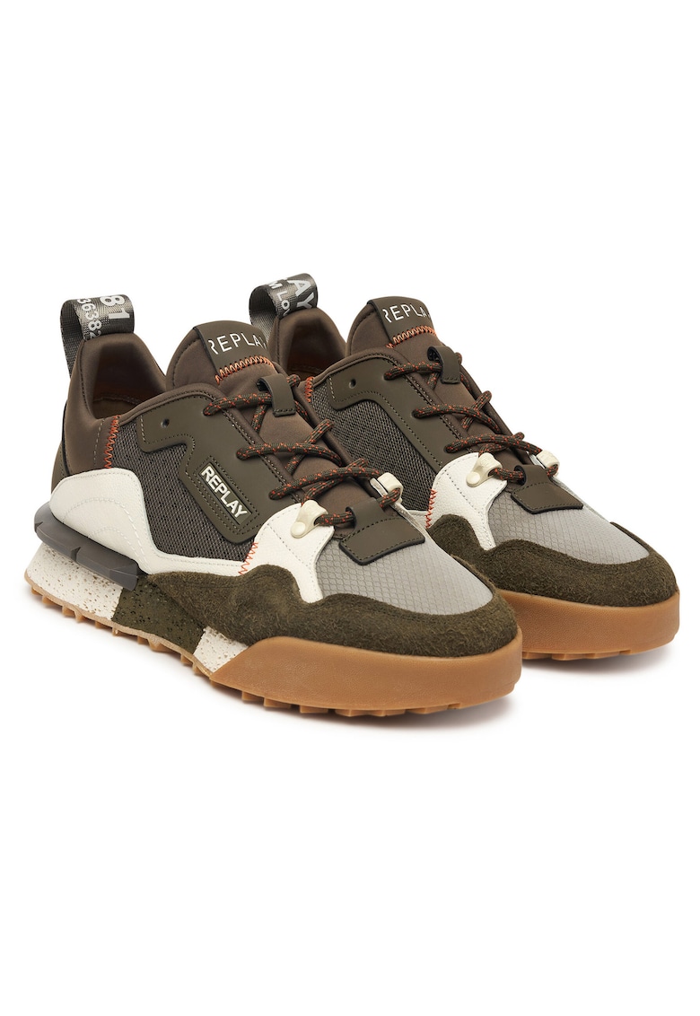 Tenisi barbati - piele naturala - multicolor - design modern - confortabil