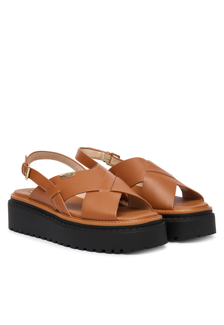 Sandale dama - piele naturala - maro -