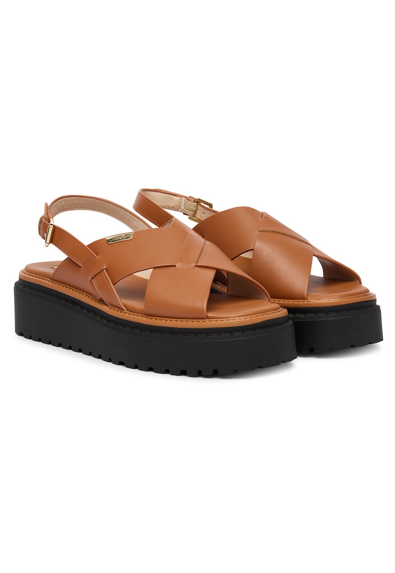 Sandale dama - piele naturala - maro -