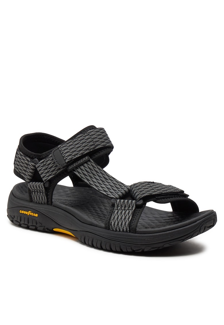 Sandale barbati - negru - textil - sistem inchidere Velcro