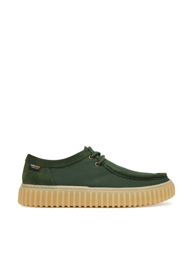 Pantofi barbati - din piele naturala - verde