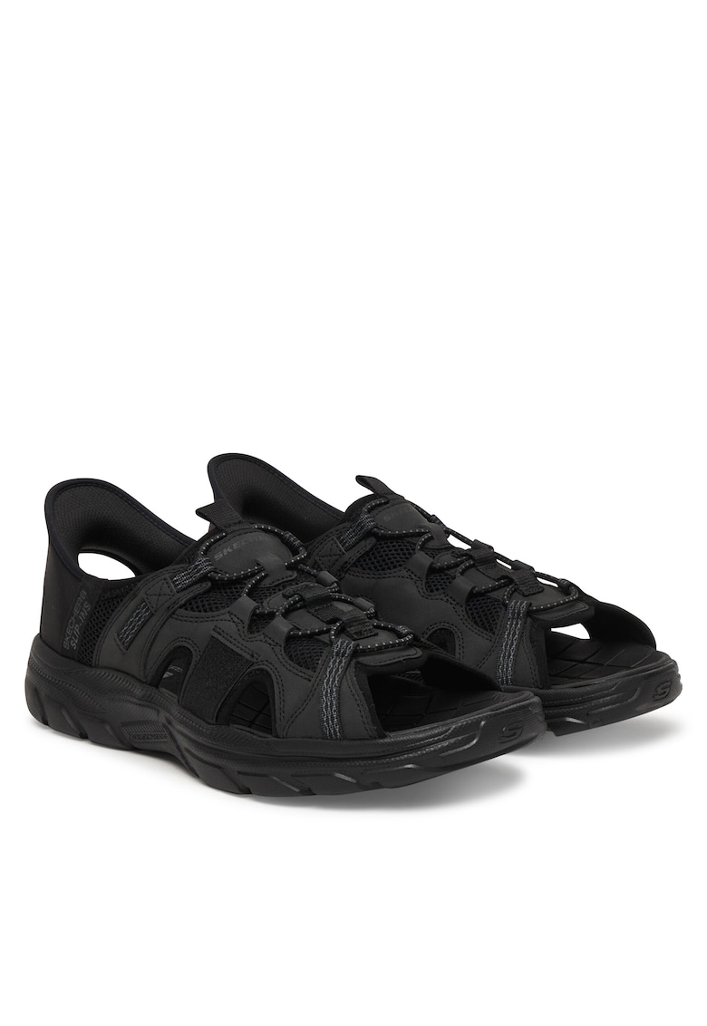 Sandale barbat - piele ecologica - negru -