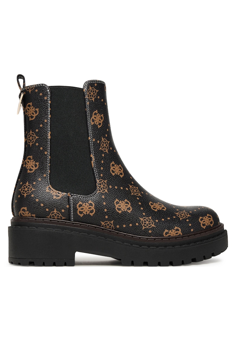 Botine dama - piele ecologica - maro -