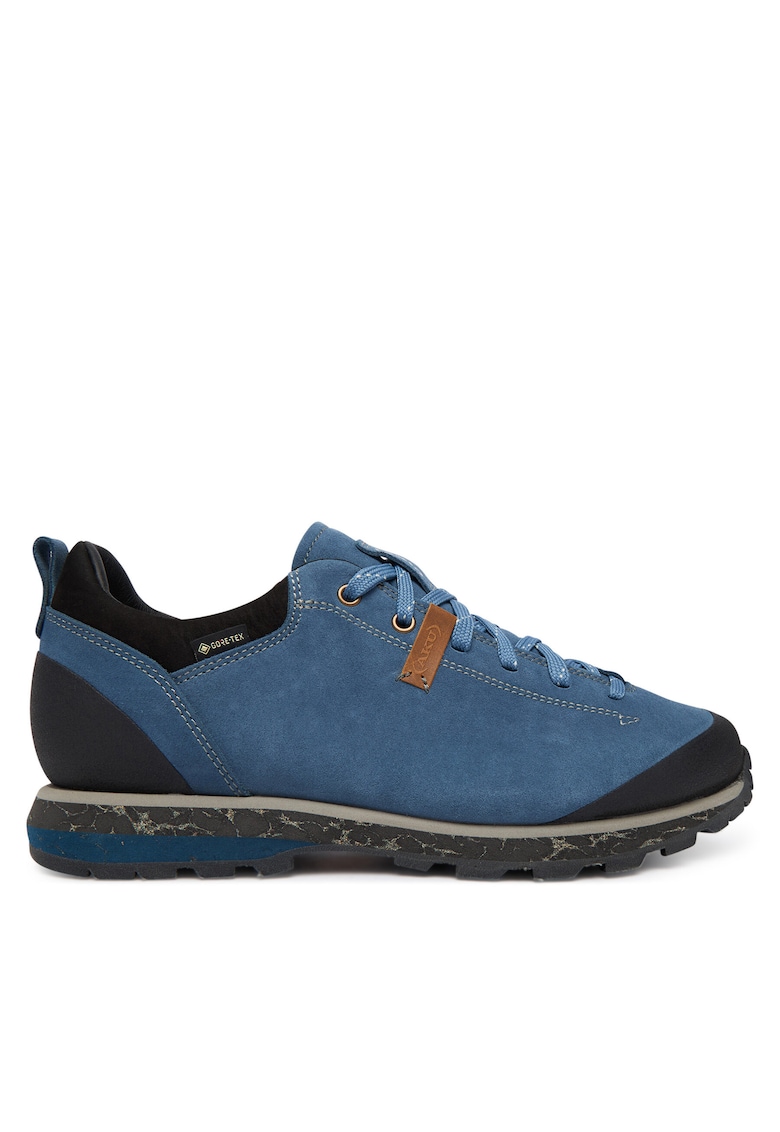 Pantofi trekking barbati piele naturala - impermeabil - Albastru