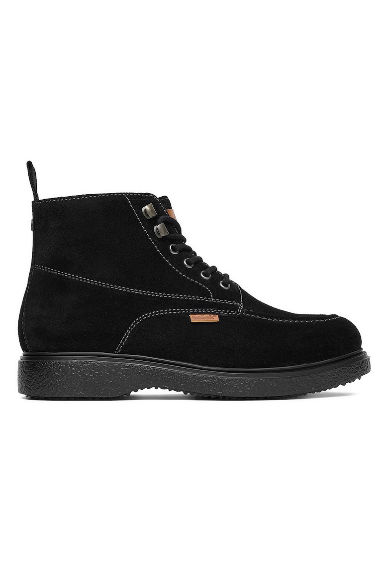 Pantofi barbati - piele naturala - fermoar - negru